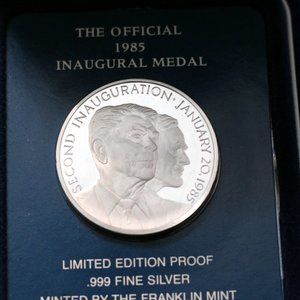 Ronald Reagan Inaugural Collectible Silver Medal